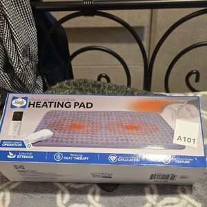 Sealy Electronic Microplush Heating Pad - Blue and Orange